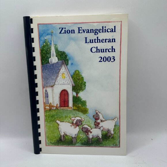 Zion Evangelical Lutheran Church 2003 Spiral-Bound Cookbook - Picture 1 of 3